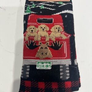 Legale Men’s Holiday Crew Socks - Christmas Design (Size 8-12)